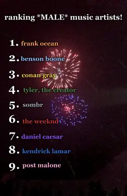 ranking male singers