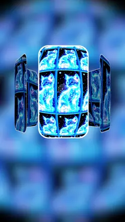 幸運を呼ぶ光を放つ猫