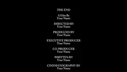 Outro Credits Film