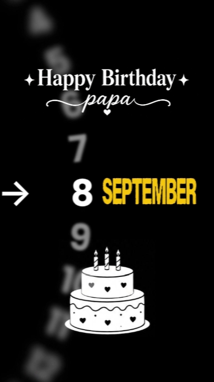 DOĞUM GÜNÜ PAPA 8 SEPT
