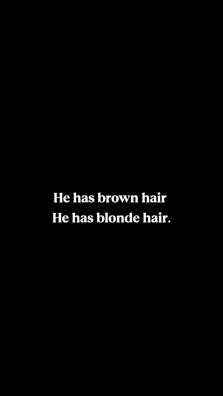 Blondes Haar