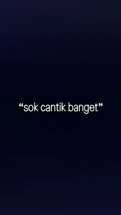 SOK CANTIK BANGET 