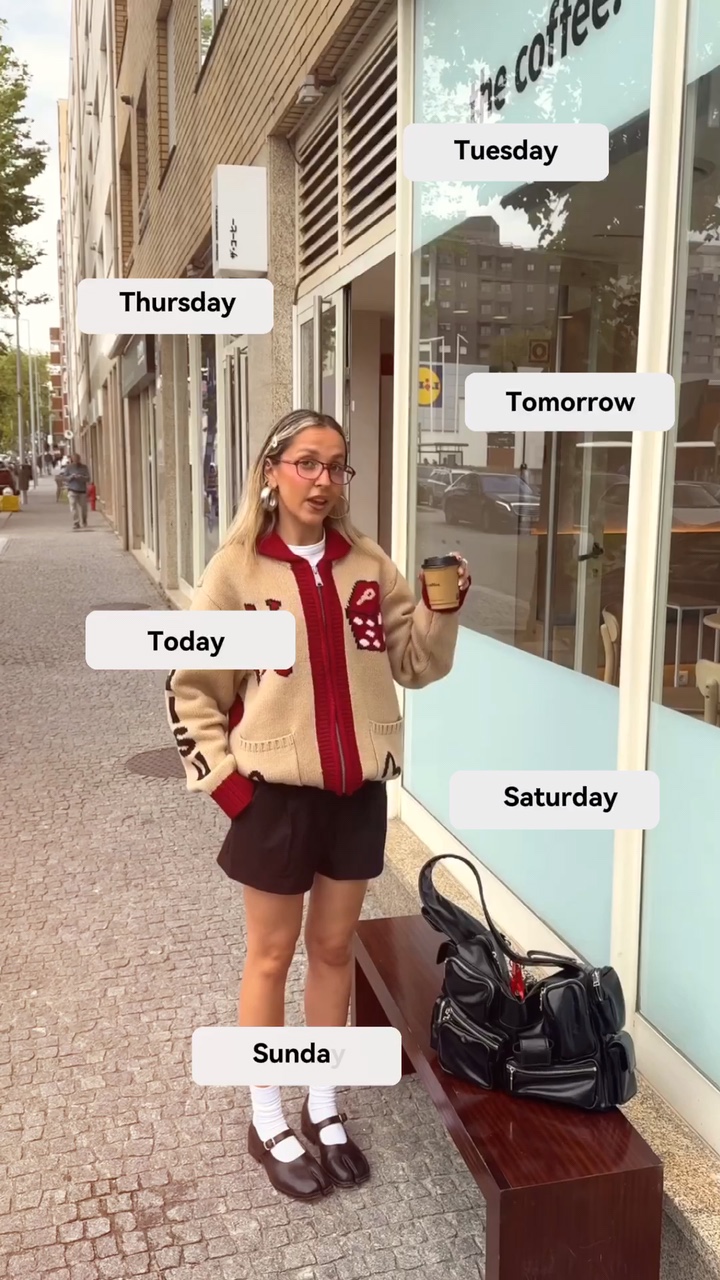Roupas durante a semana
