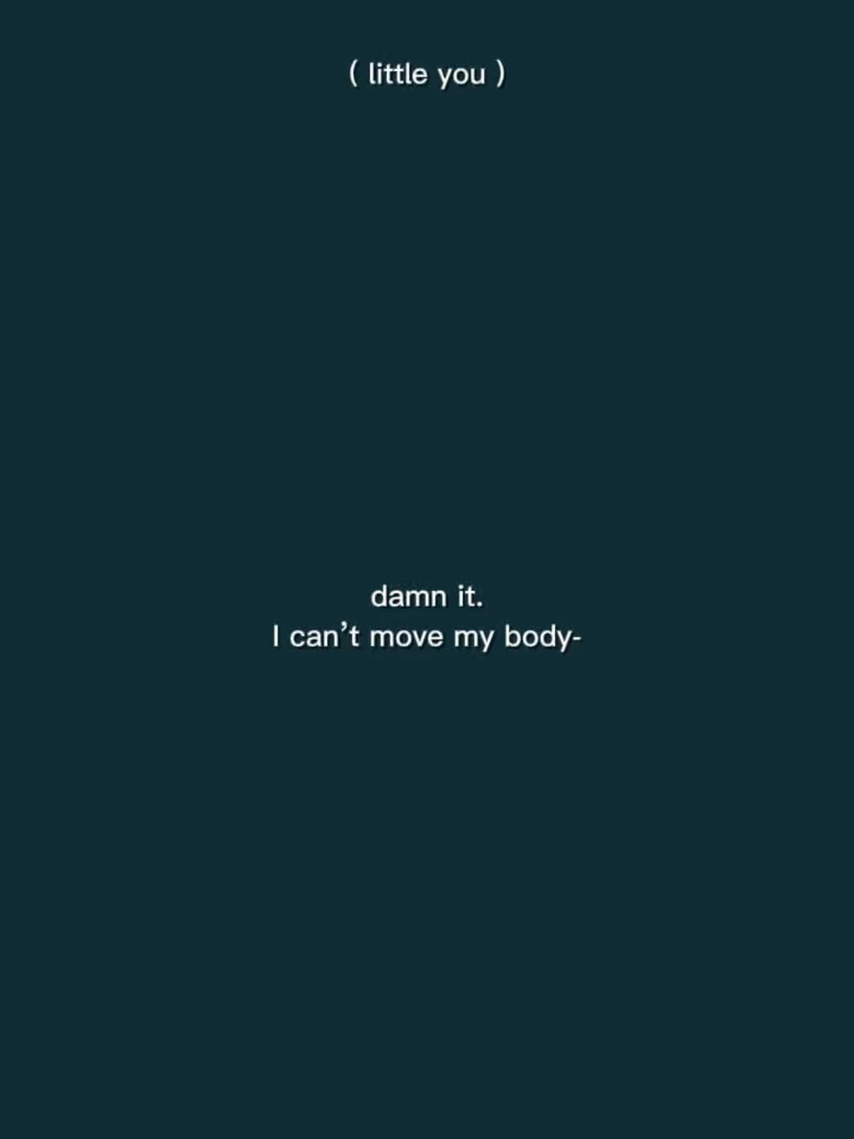 몸을 움직일 수 없어