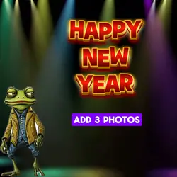 Happy New Year Frog