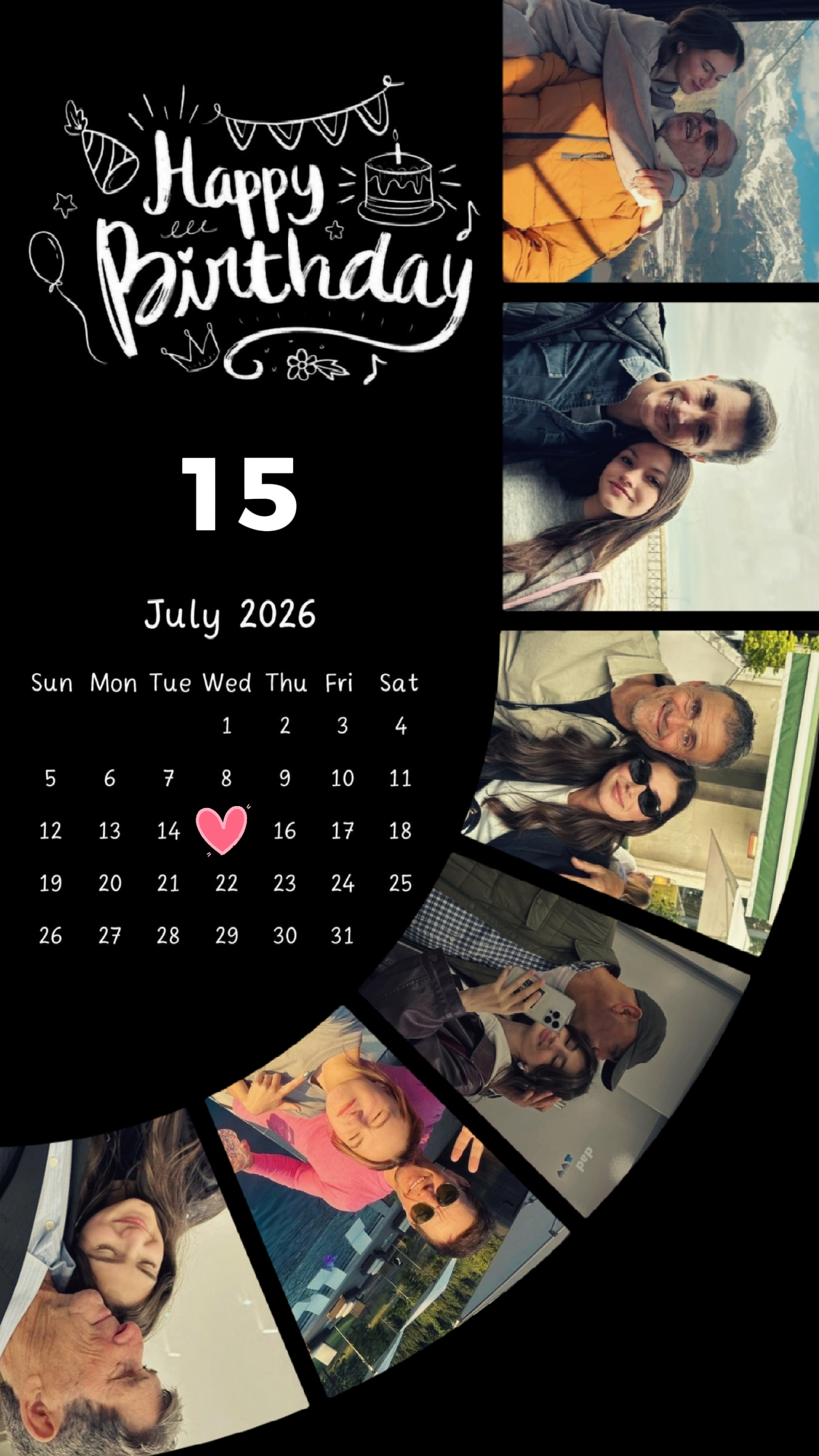 HBD DAD 15 JULY 2026