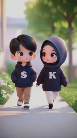 Couple 3D Kartun