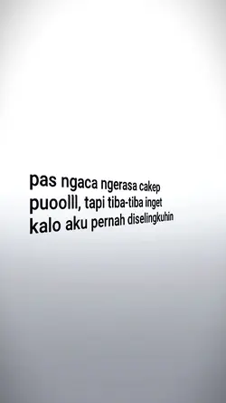 JJ pas ngaca ngerasa