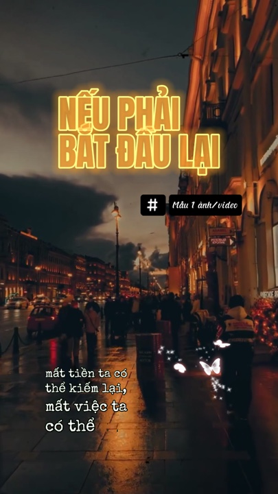 Nếu phải bắt đầu lại