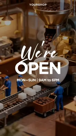 we are open
