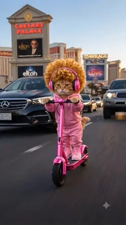 gatinha d patinete 