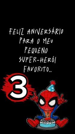 parabéns Homem-Aranh