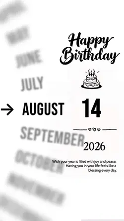 14 AUGUST BIRTHDAY