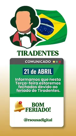 Aviso Feriado