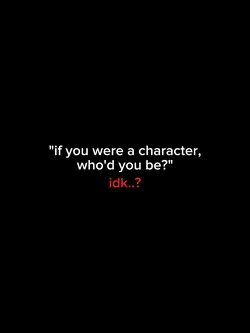 character you'll be