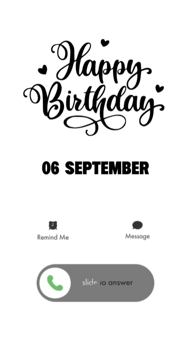 6 September Birthday