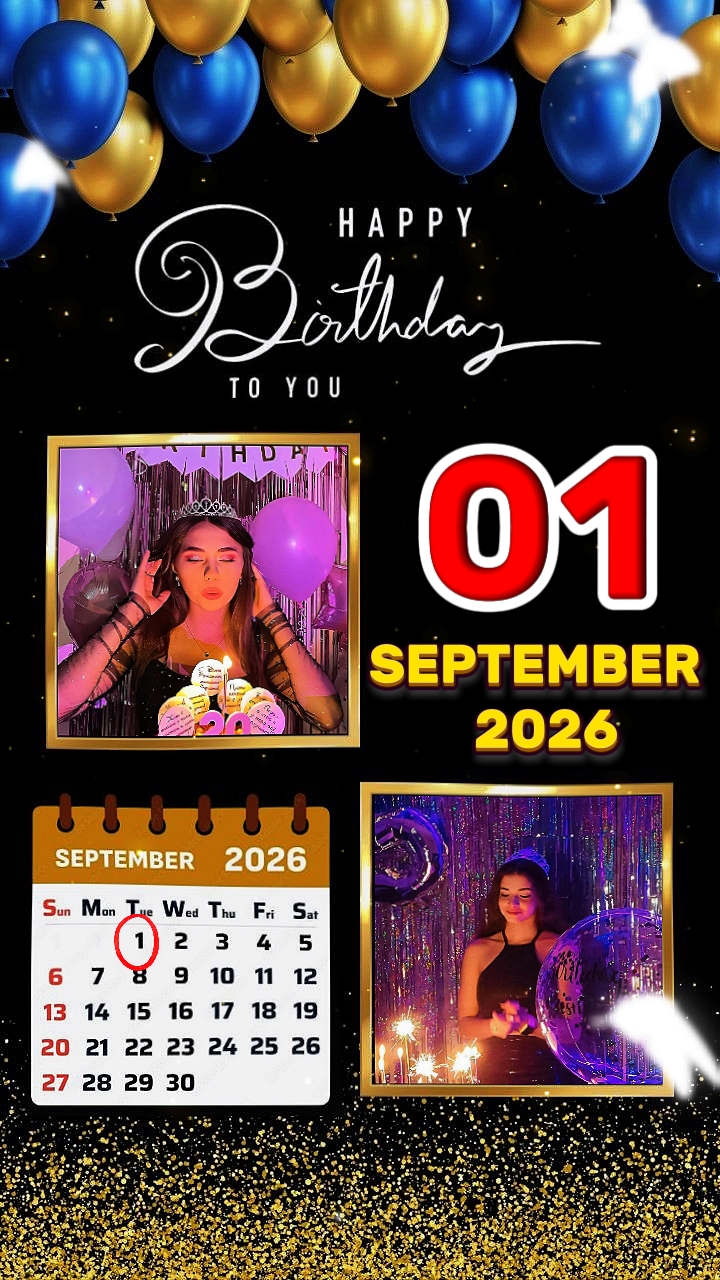 Aniversário 1 de setembro de 2026