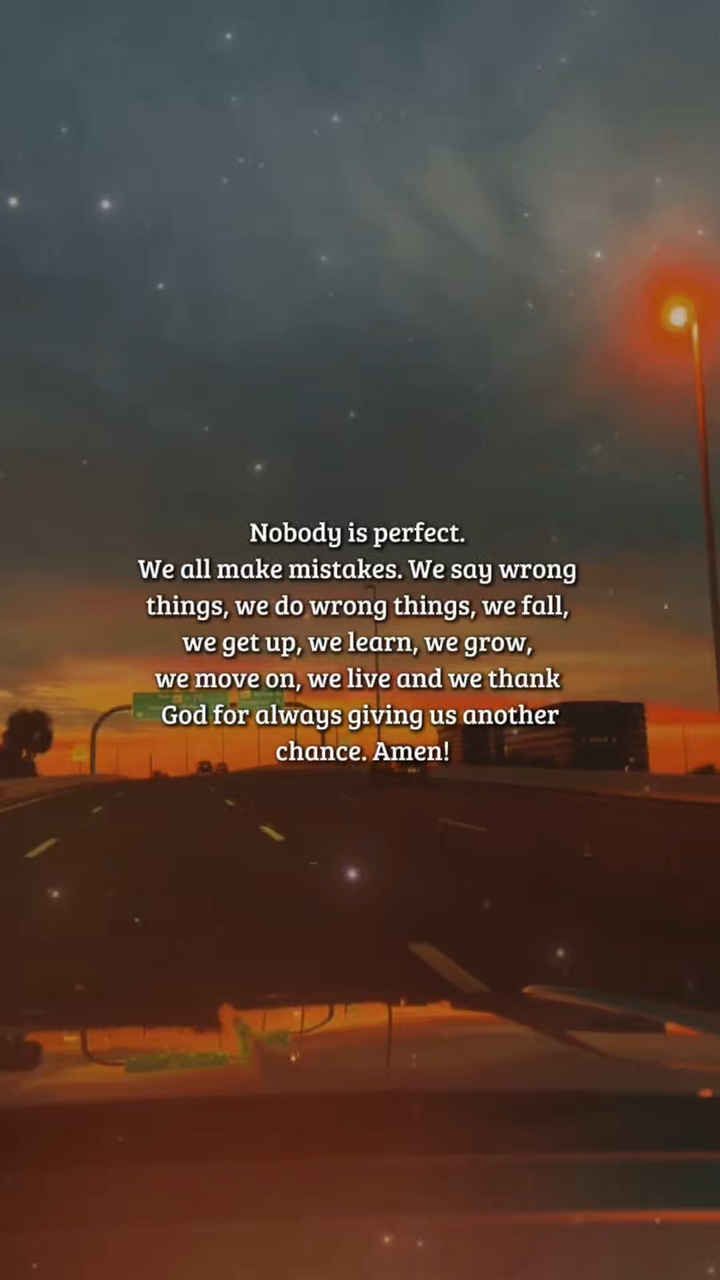Nobody is perfect