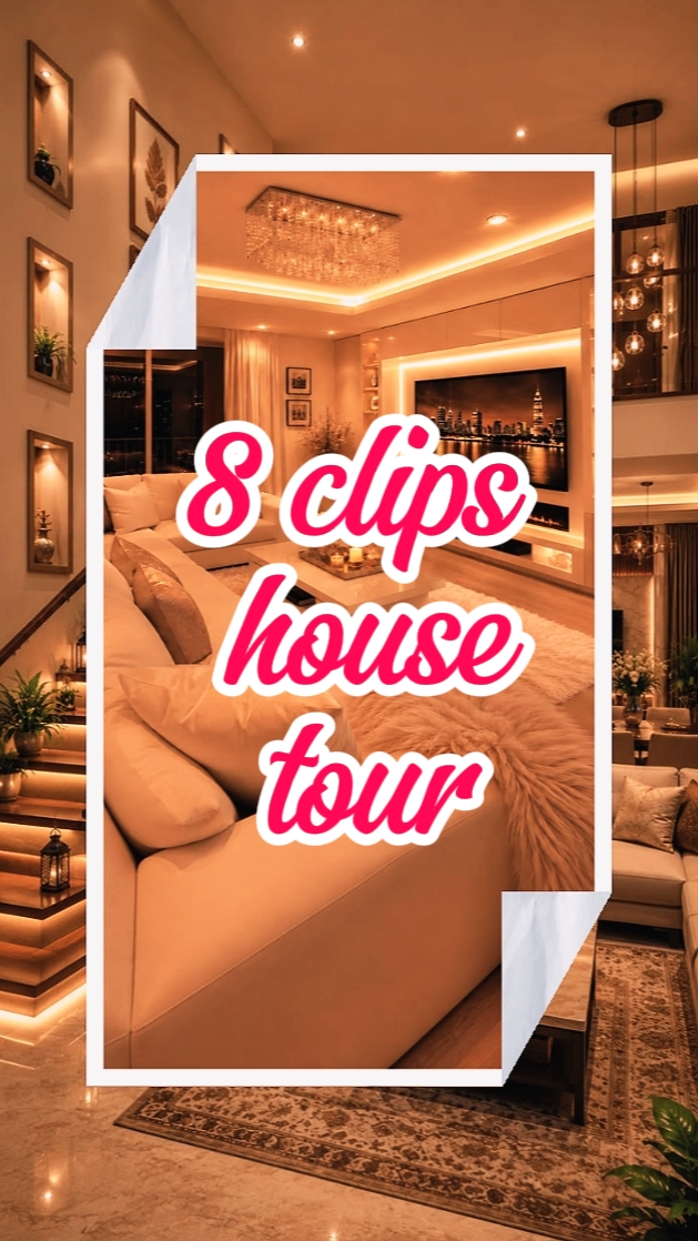 8 clips house tour