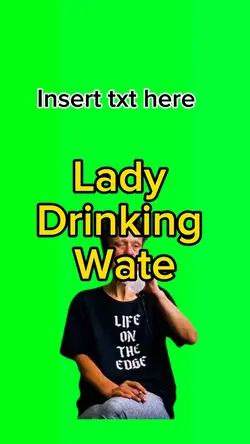 Lady drinking water