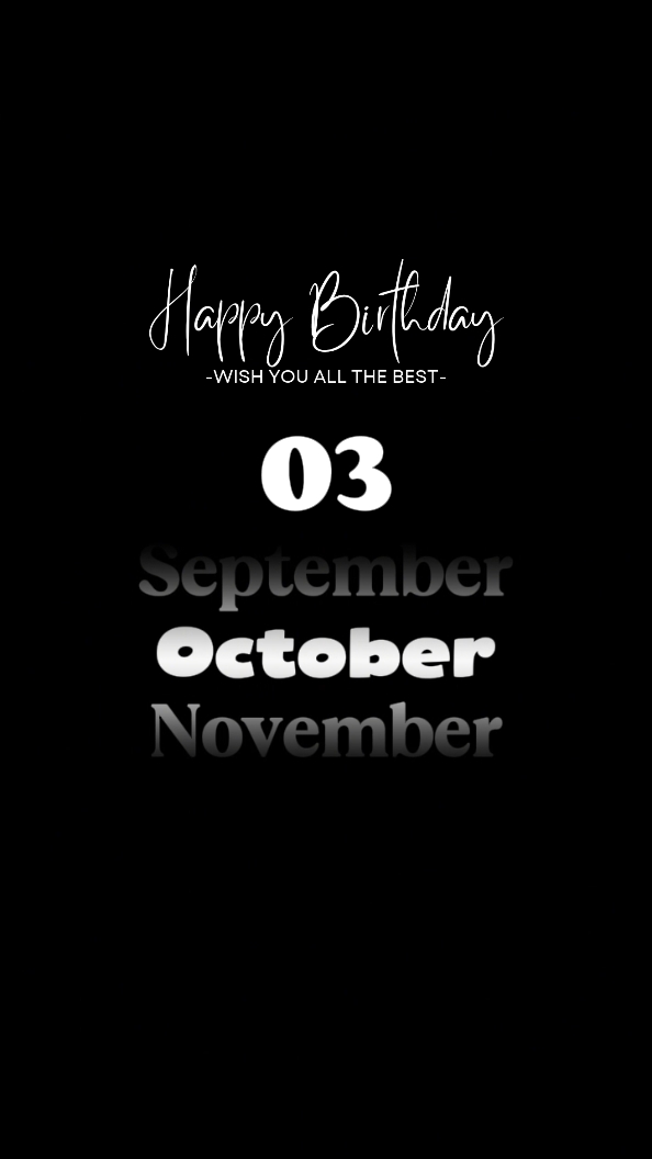 HBD 3 OCTOBRE