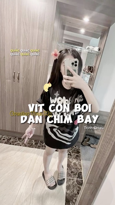 Vịt con bơi trong