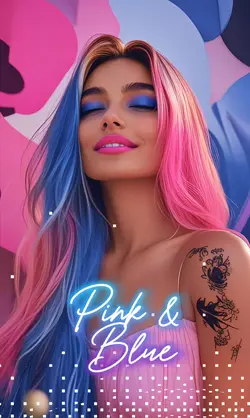 Pink & Blue Hair