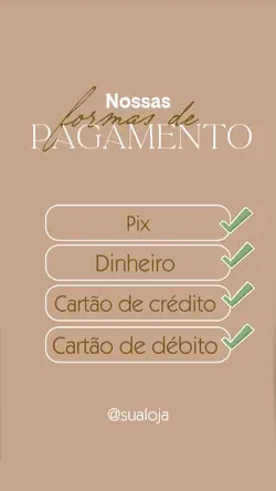 forma de pagamento 