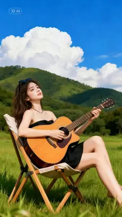 playing guitar