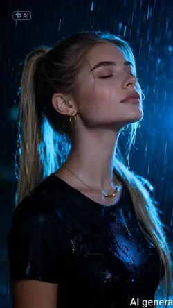 Rain photoshoot ai