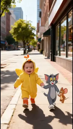 baby and tom jerry