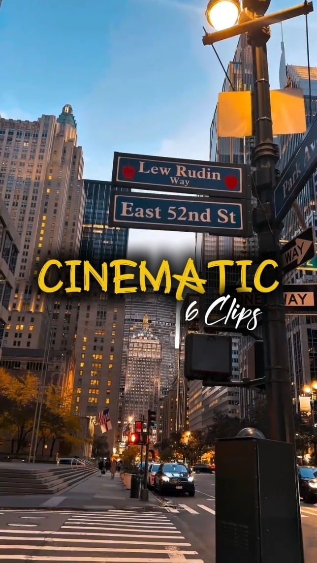 6 Clips Cinématique 
