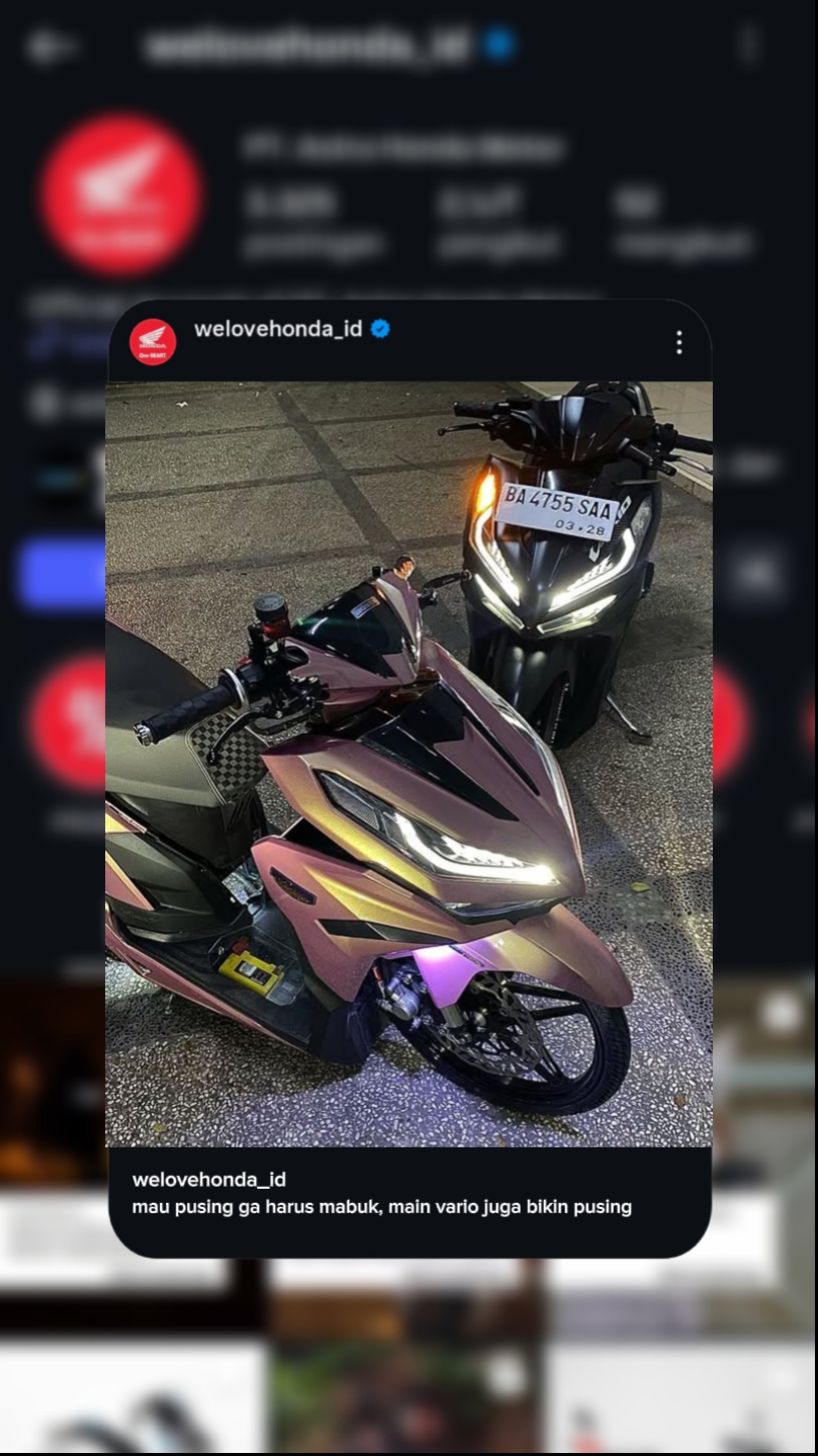 PUBLICANDO IG HONDA