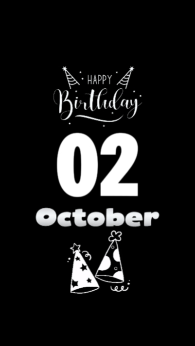 HBD 02 OCTOBER 
