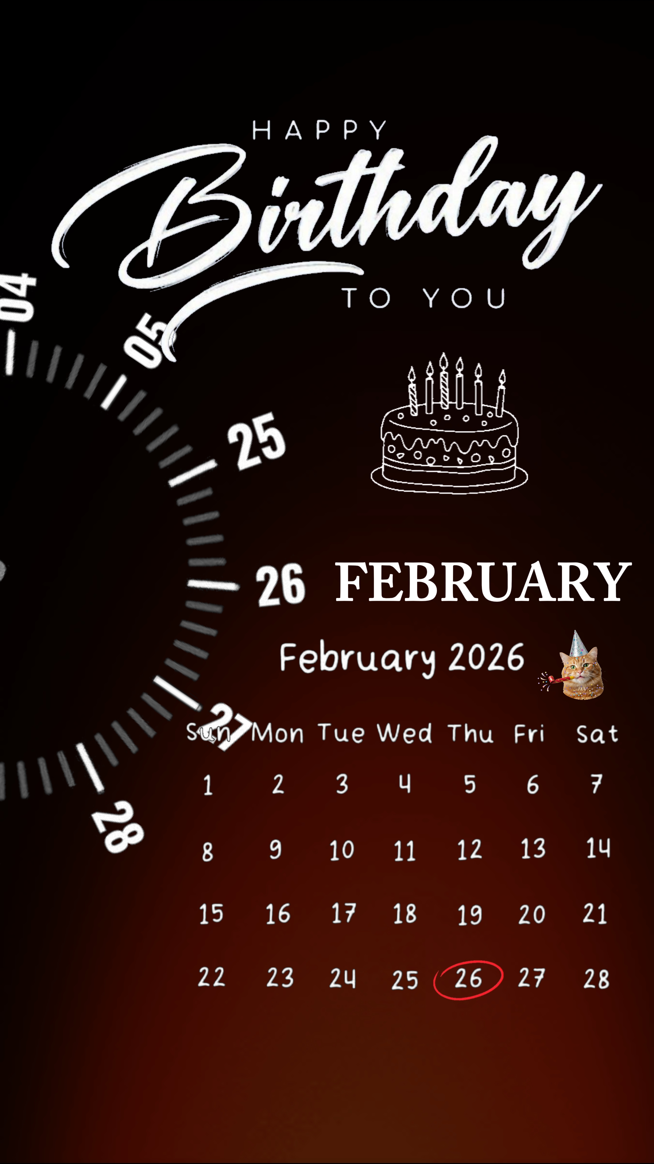 26. FEBRUAR GEBURTSTAG