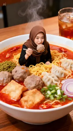 AI mie baso kuah ped
