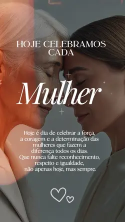 HOJE DIA DA MULHER 