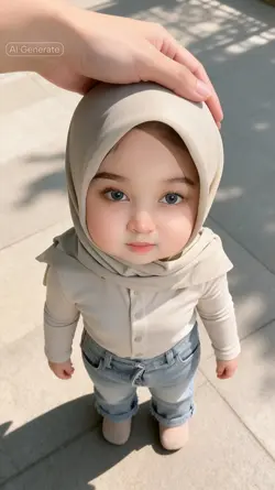 hijab tiny baby