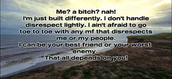 Disrespect