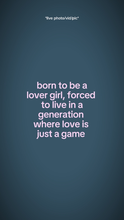 born to be a lover