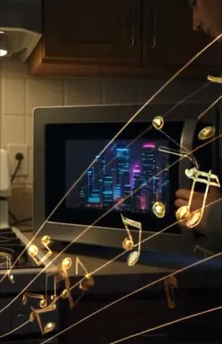 A TV opening a porta