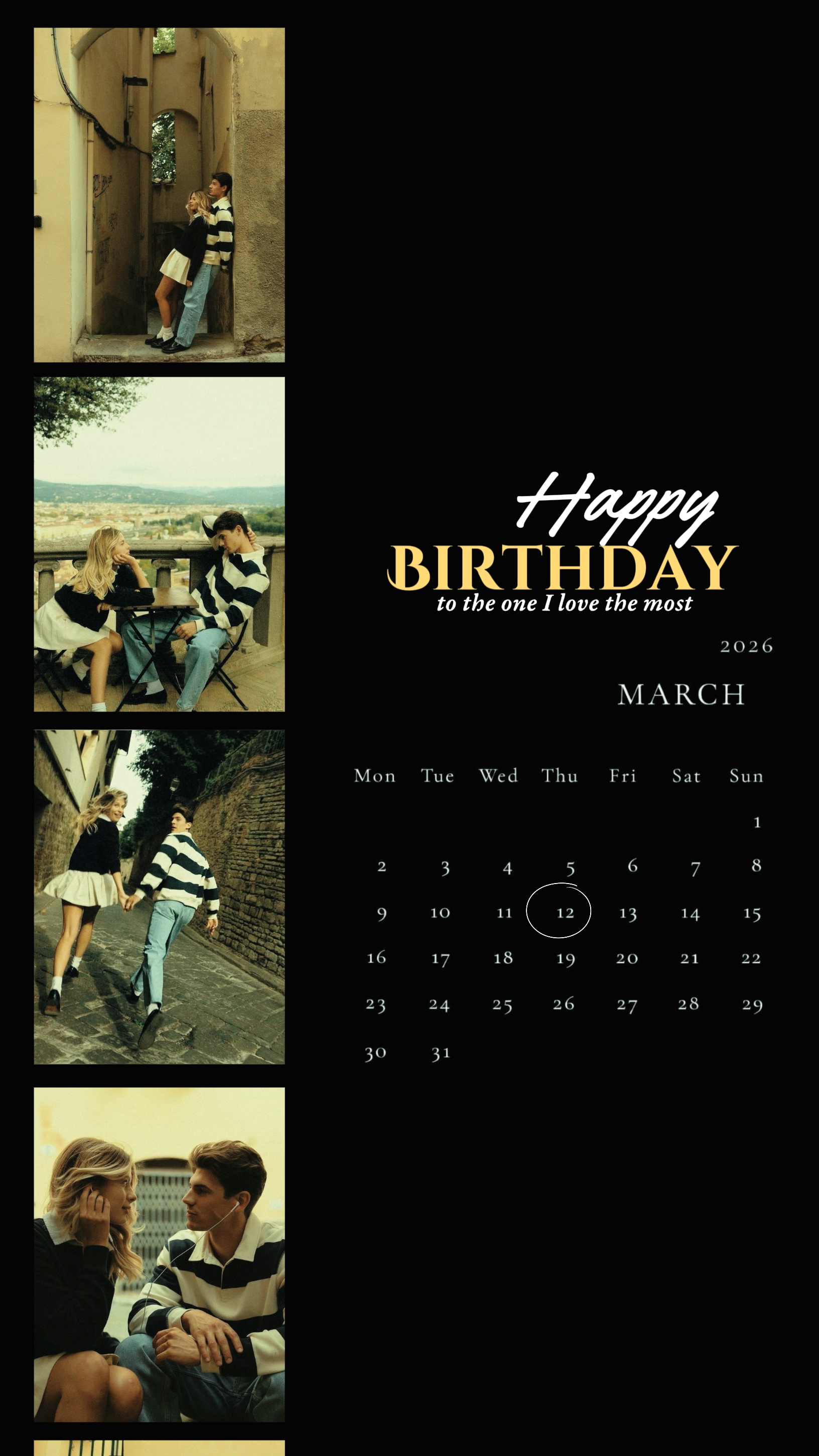 B'DAY 12 March 