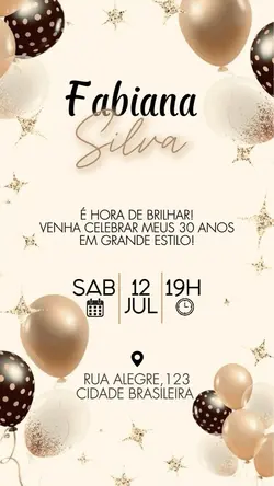 convite aniversário 