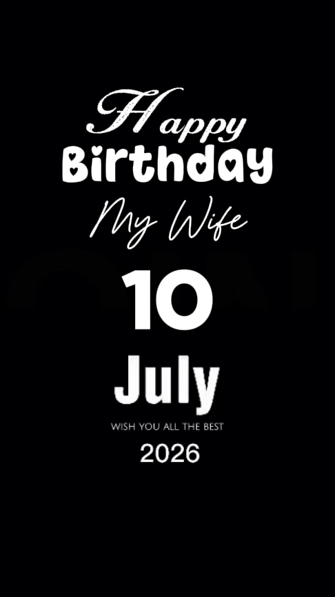HBD 내 아내 7월 10일