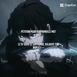 contre le mot "gnt"!