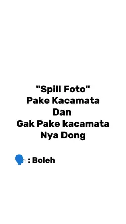 Pake kacamata x gak