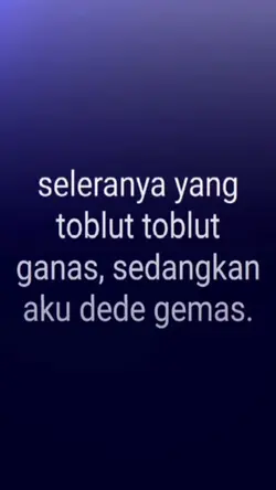 seleranya yang 