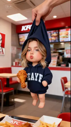 Cute chibi AI KFC 