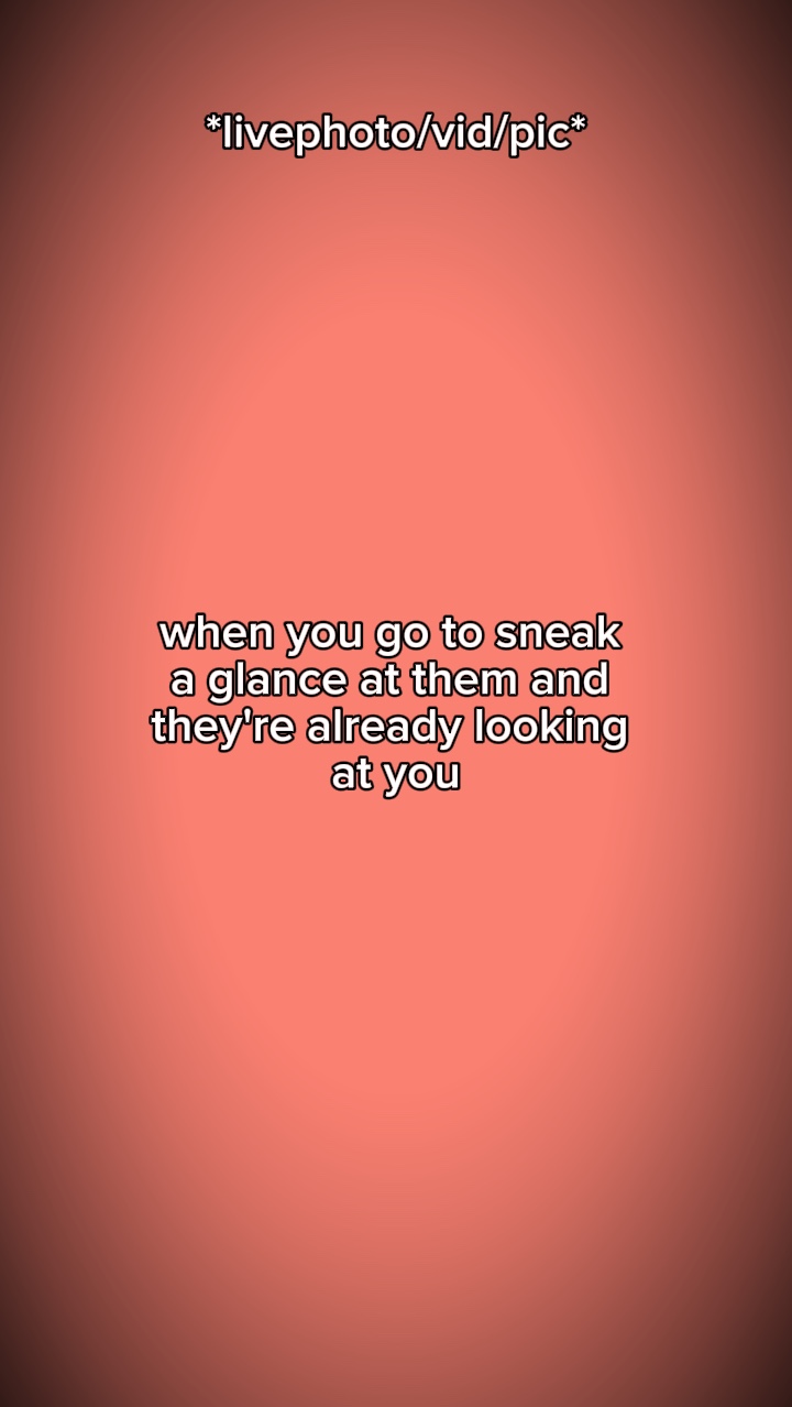 Sneaking glance