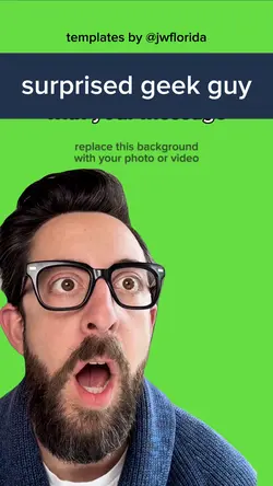 surprised geek guy